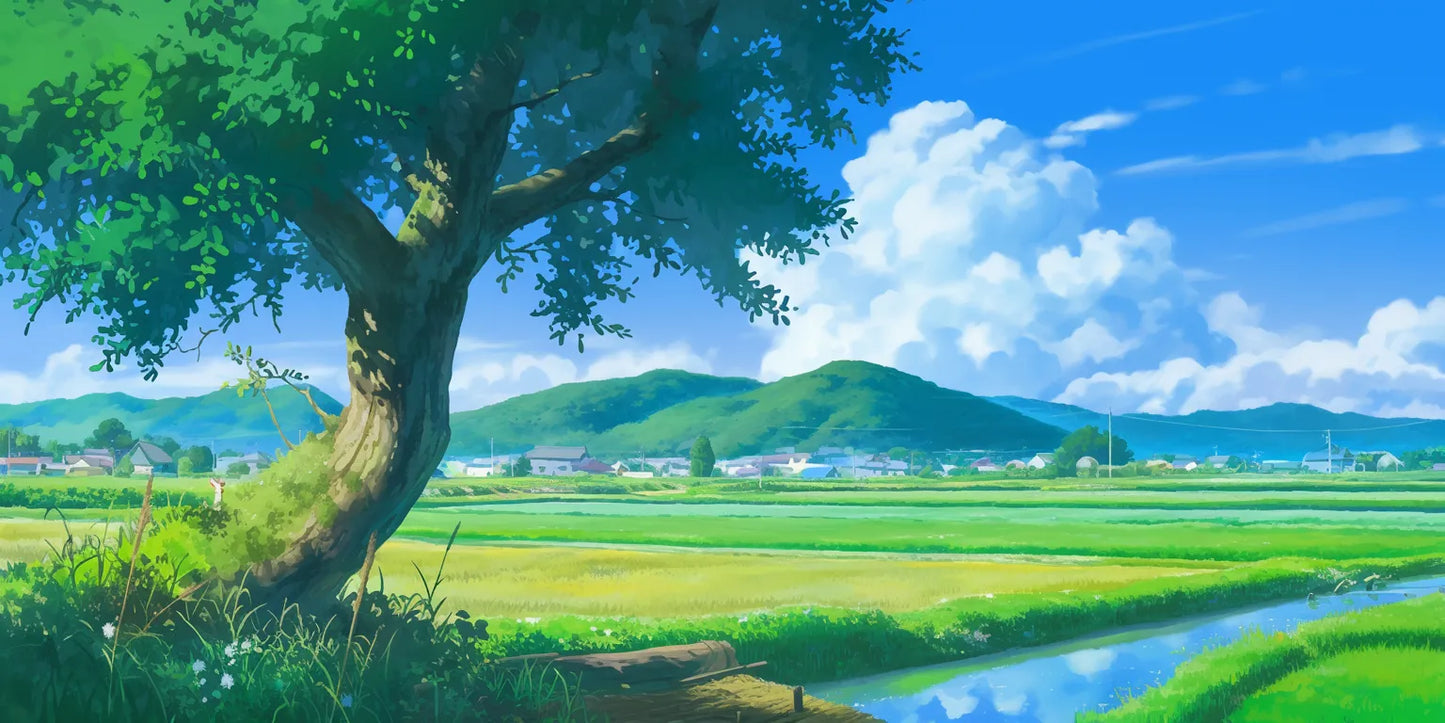 Studio Ghibli Background #3E-BZ Poster