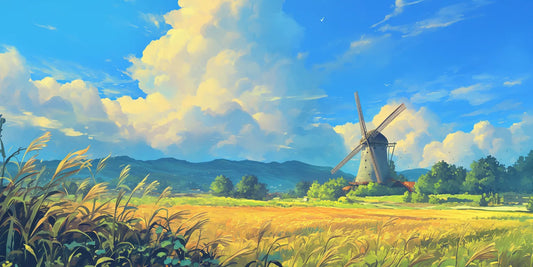 Studio Ghibli Background #1V-AM Poster