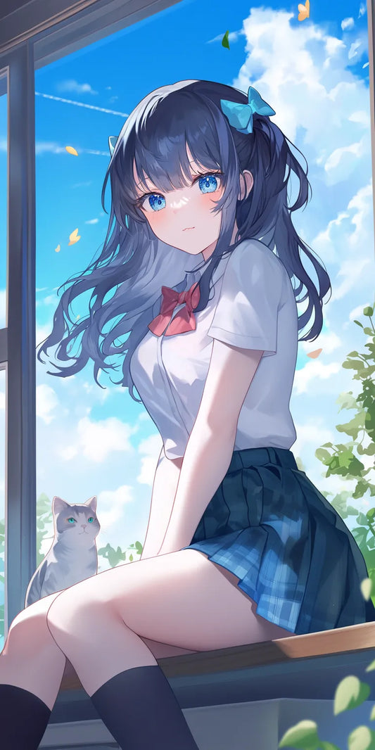 Cute Anime Wallpaper #1X-AI Poster