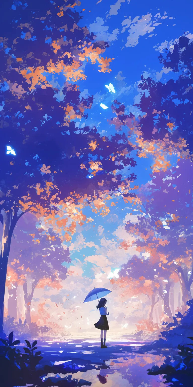 Anime Backgrounds Iphone #2M-EY Poster