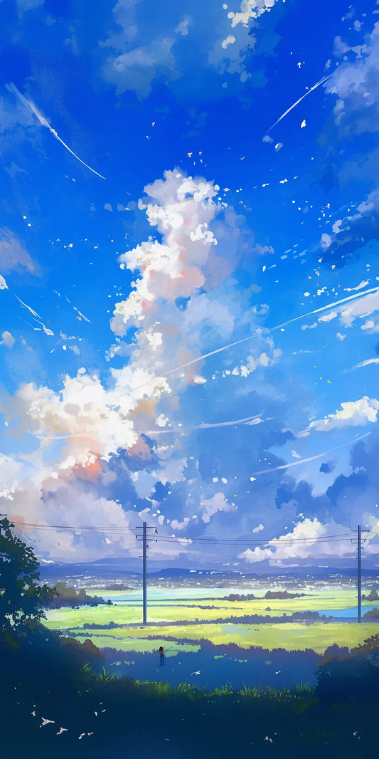 Anime Backgrounds Iphone #4L-JI Poster