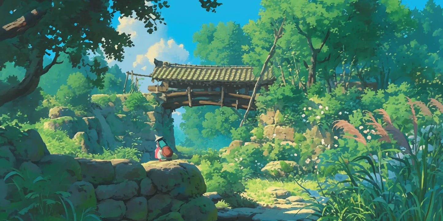 Studio Ghibli Background #2V-ZI Poster