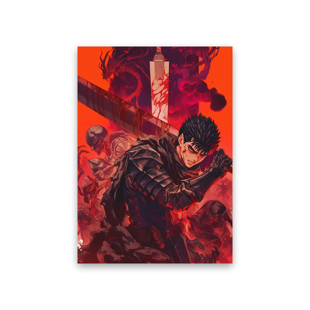 Berserk Manga Wallpaper #2M-IX Poster