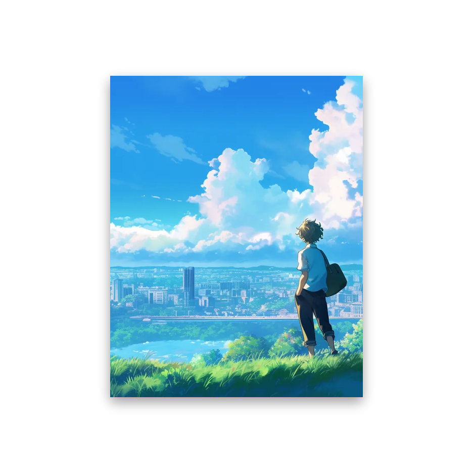 Anime Backgrounds Iphone #2Q-FN Poster