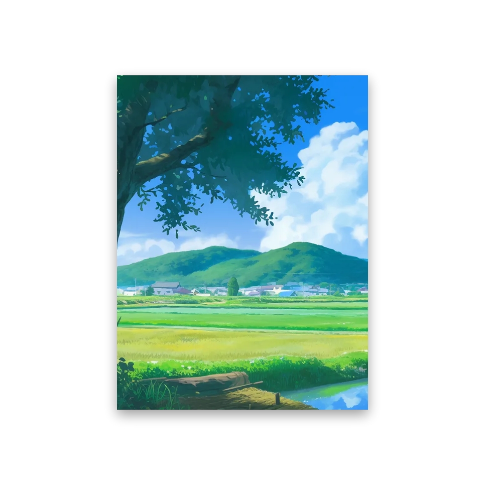 Studio Ghibli Background #3E-BZ Poster