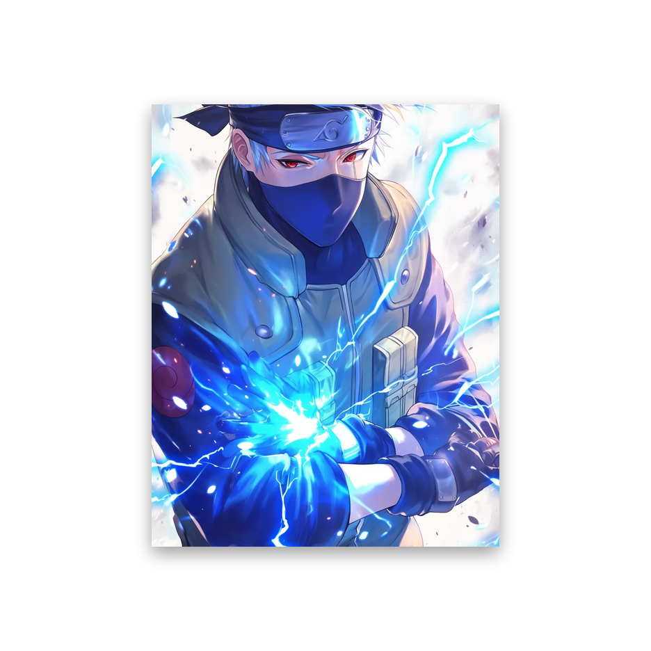 Anime Naruto Kakashi #3D-KR Poster