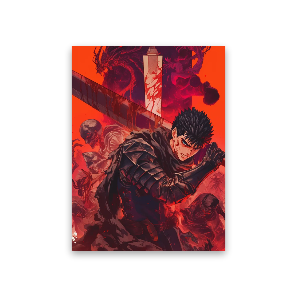 Berserk Manga Wallpaper #2M-IX Poster