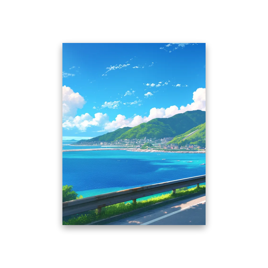 Anime Backgrounds Iphone #4K-PF Poster