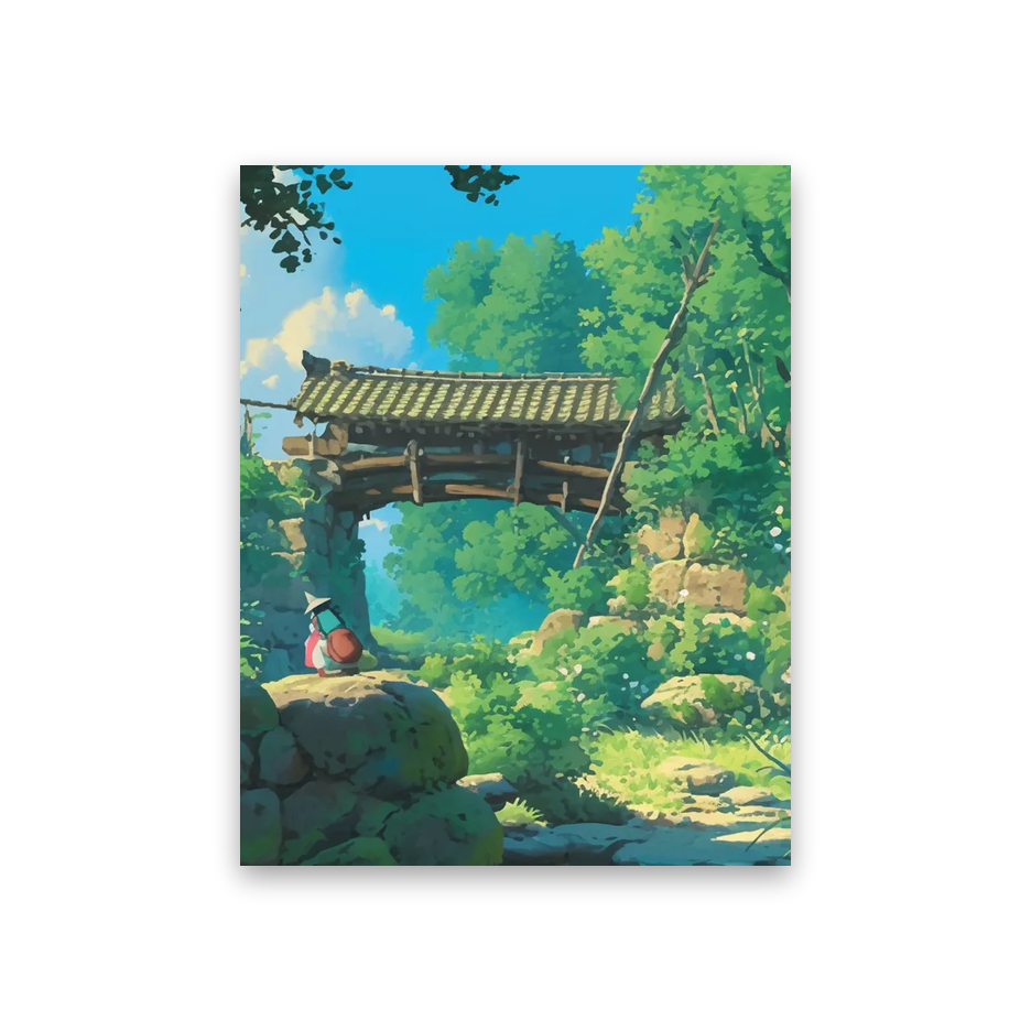 Studio Ghibli Background #2V-ZI Poster