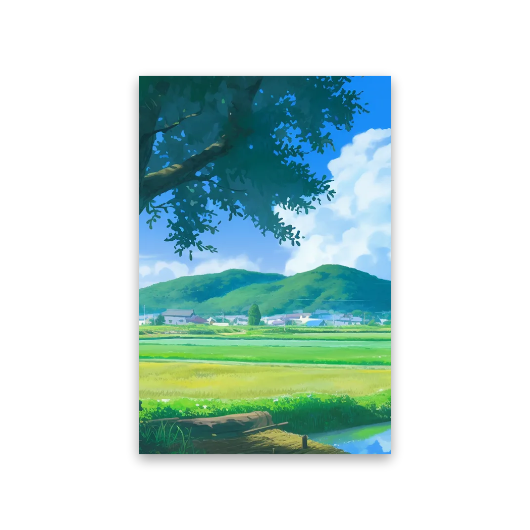 Studio Ghibli Background #3E-BZ Poster