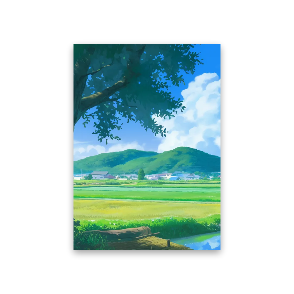 Studio Ghibli Background #3E-BZ Poster