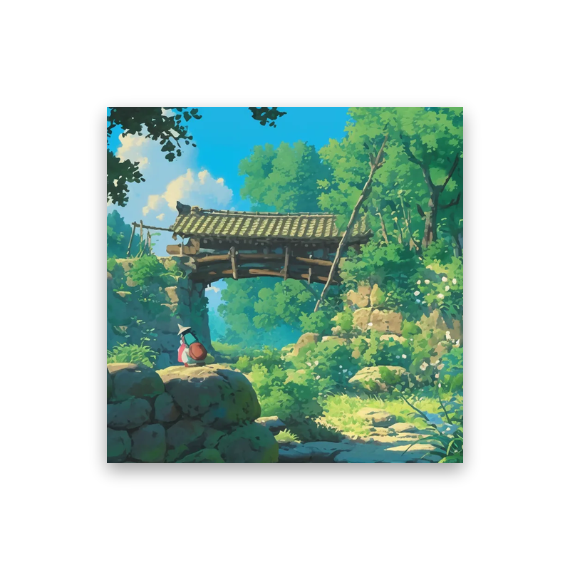 Studio Ghibli Background #2V-ZI Poster