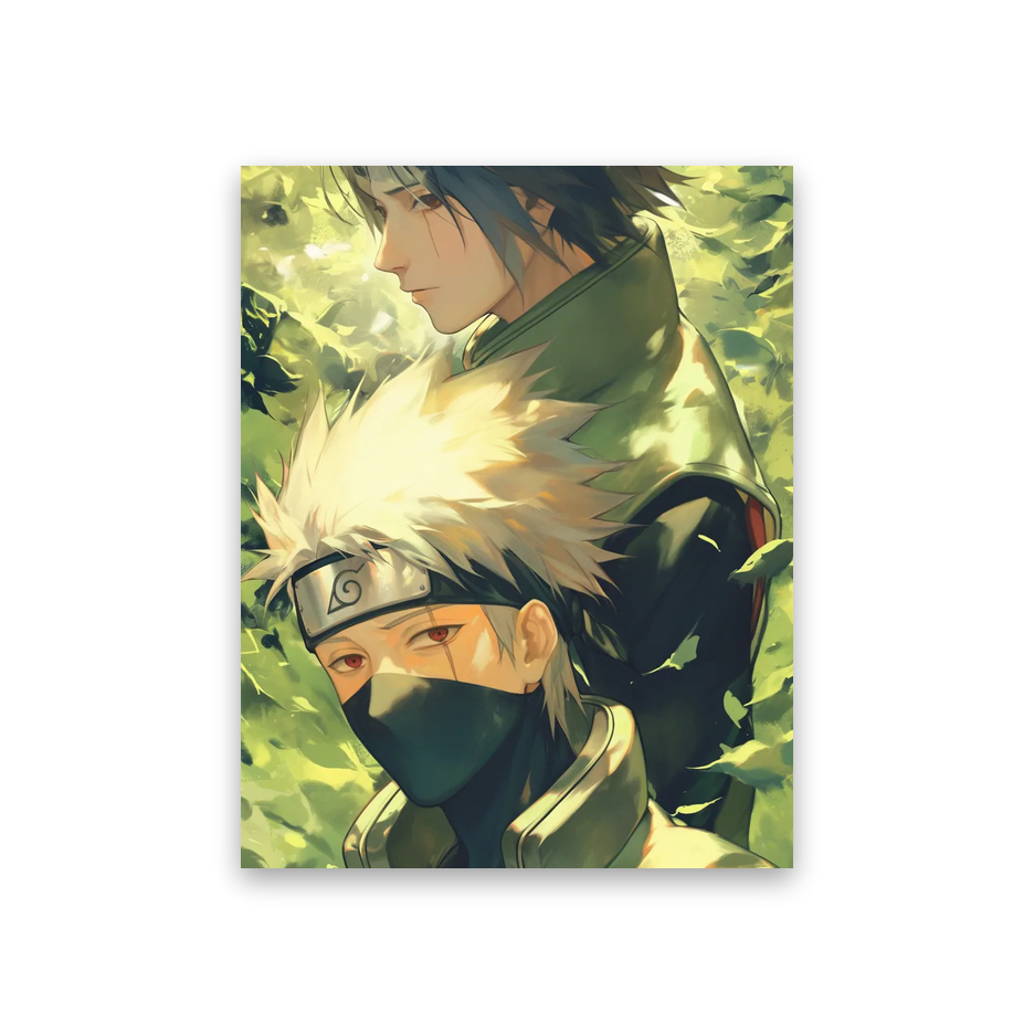 Anime Naruto Kakashi #2V-CG Poster