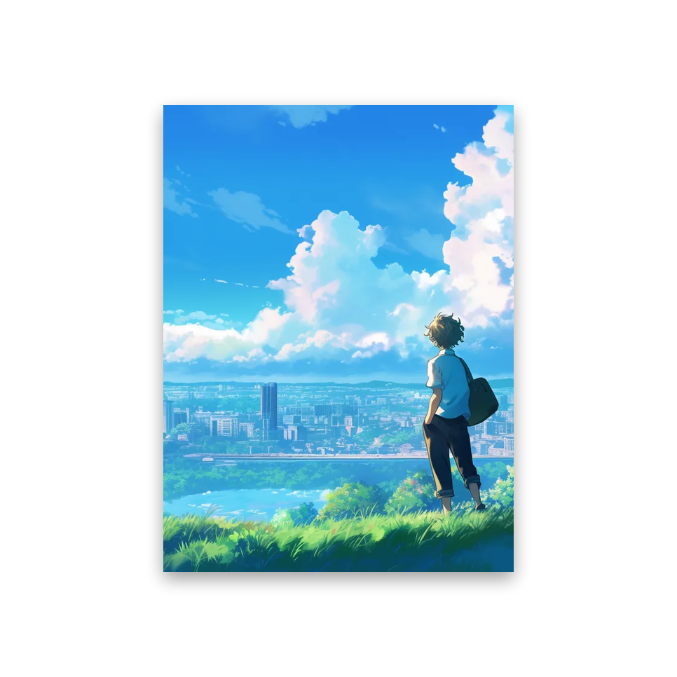 Anime Backgrounds Iphone #2Q-FN Poster