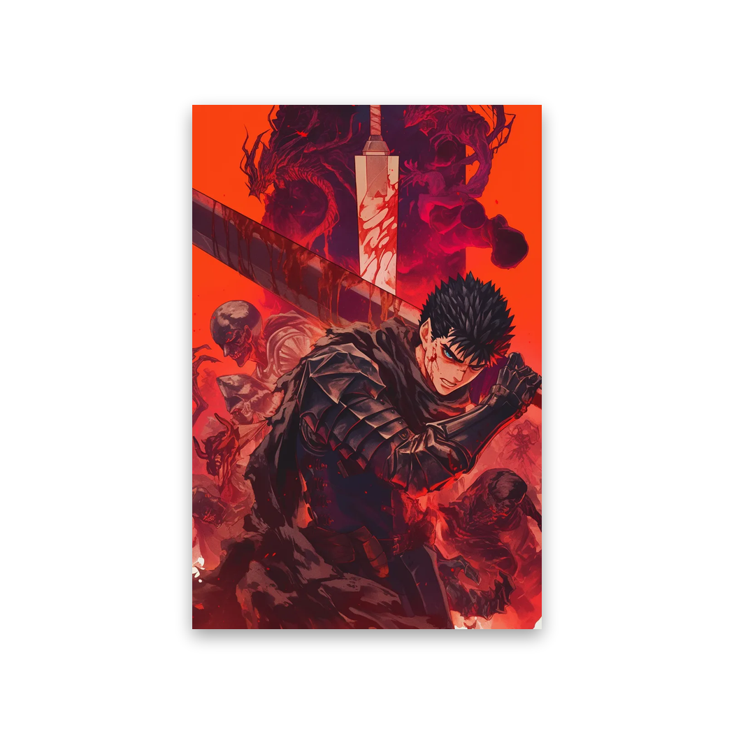 Berserk Manga Wallpaper #2M-IX Poster