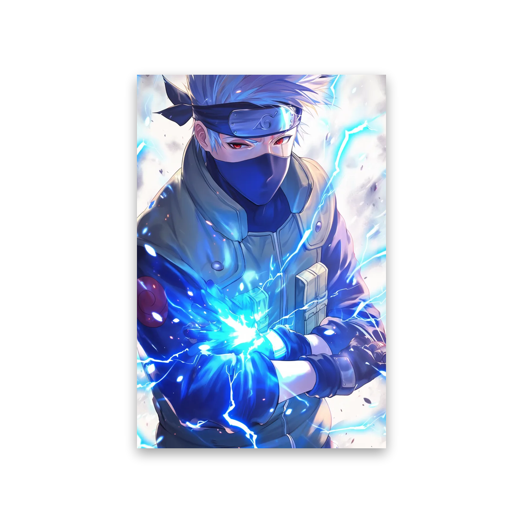 Anime Naruto Kakashi #3D-KR Poster