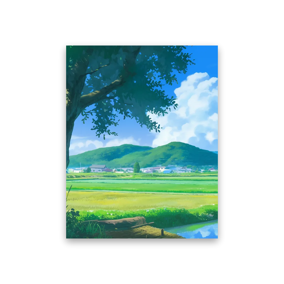 Studio Ghibli Background #3E-BZ Poster