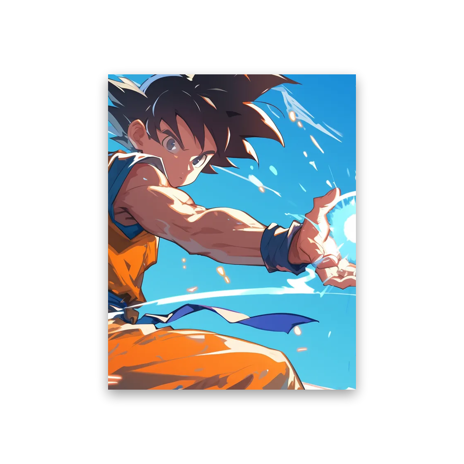 Goku Wall Paper #3B-WT Poster